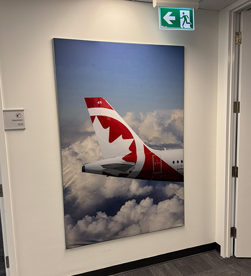 Custom office artwork